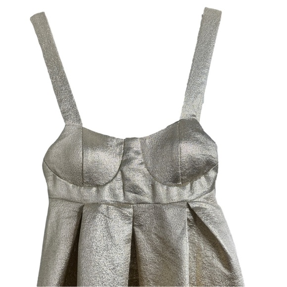 Nwt Collective The Label From ASOS Gold Petite Sleeveless Mini Dress Size 6P - Picture 4 of 8